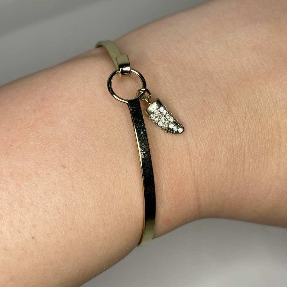 Gold Bracelet with small horn